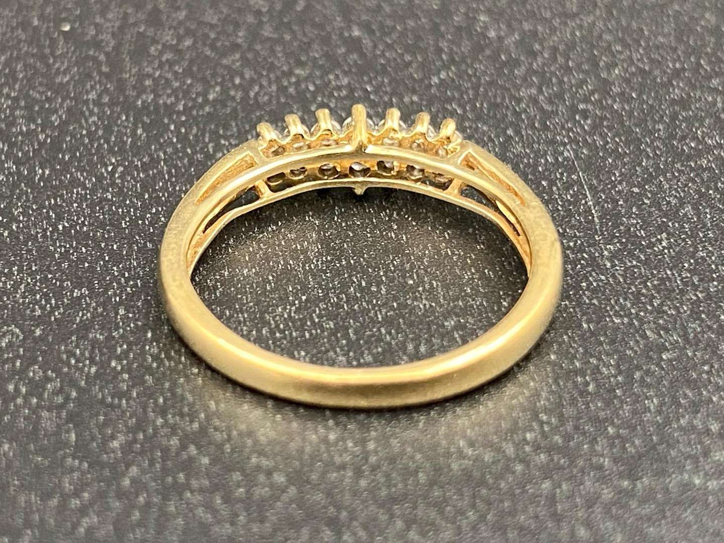 <p>A Diamond set dress ring</p>