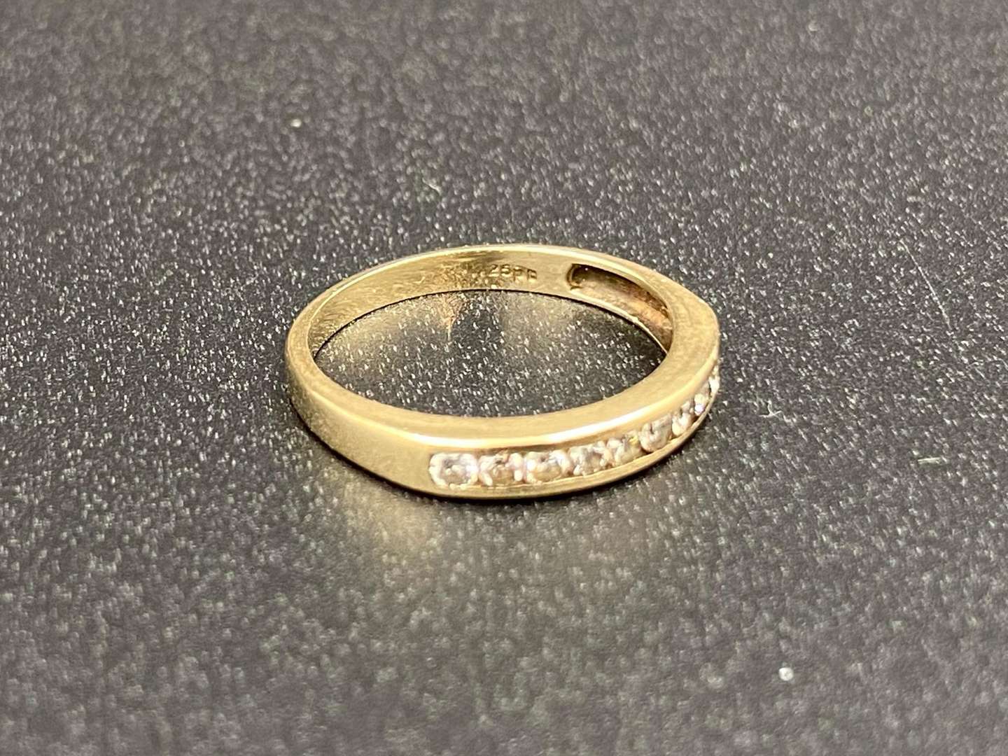 <p>A Diamond set, ½ Eternity ring,</p>