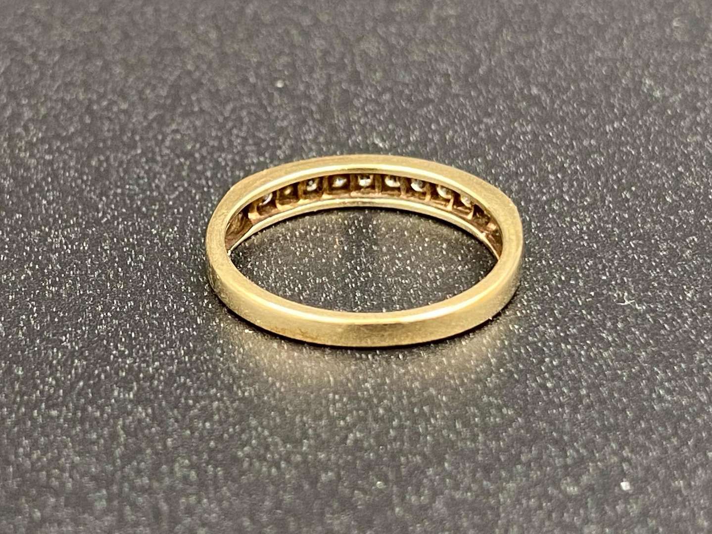 <p>A Diamond set, ½ Eternity ring,</p>