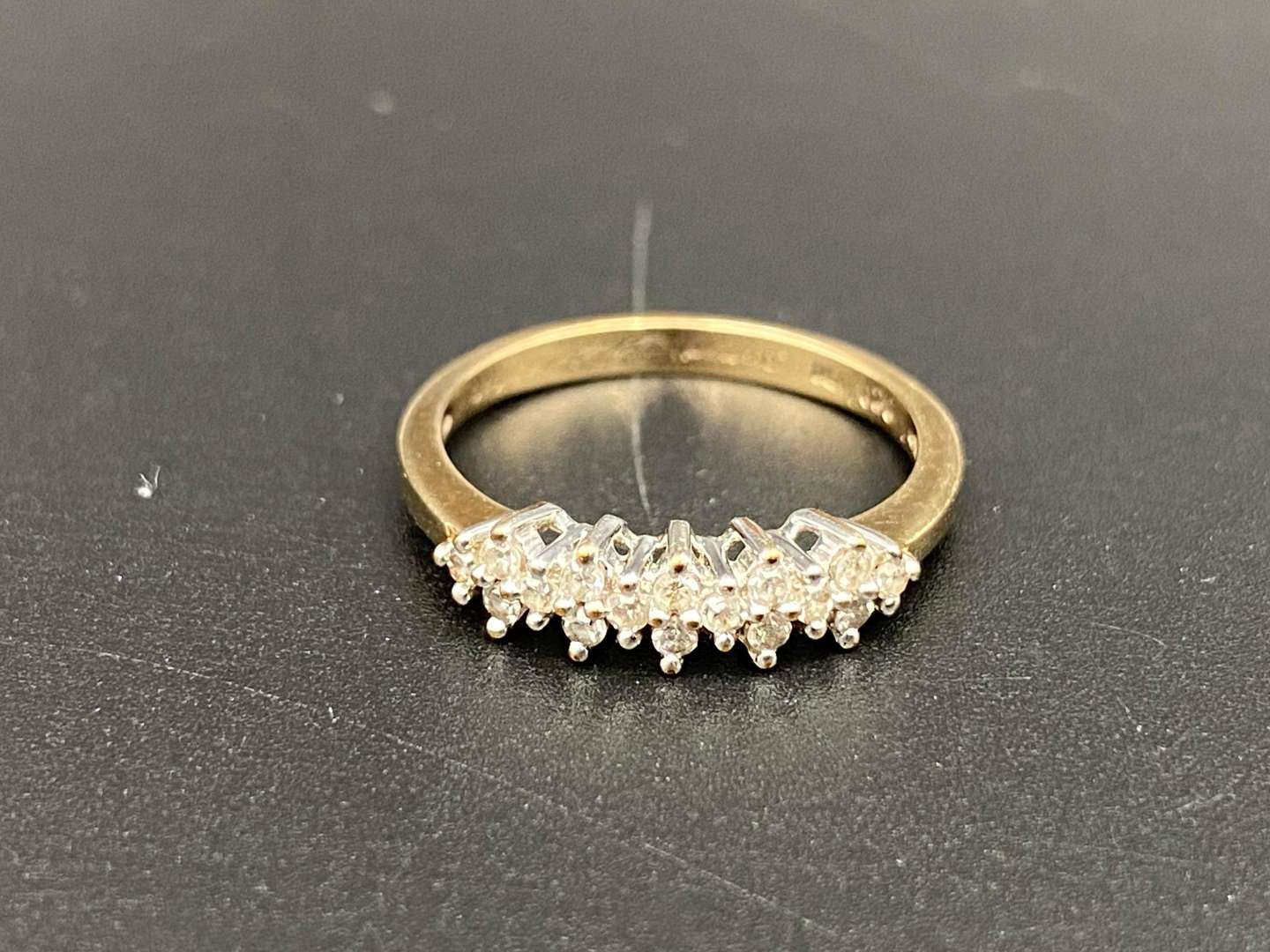 <p>A Diamond set, 9ct gold ring,</p>