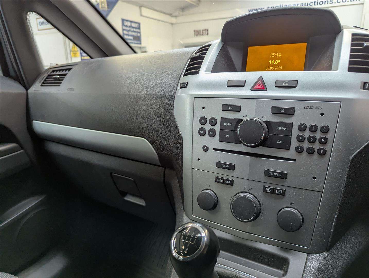 <p>2009 VAUXHALL ZAFIRA ACTIVE PLUS</p>