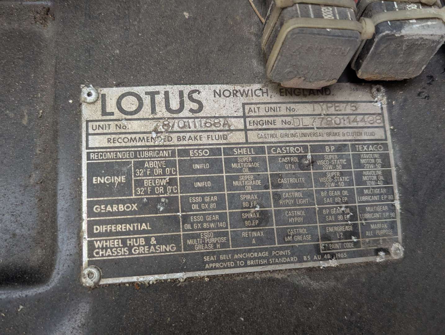 <p>1978 LOTUS ELITE 503</p>