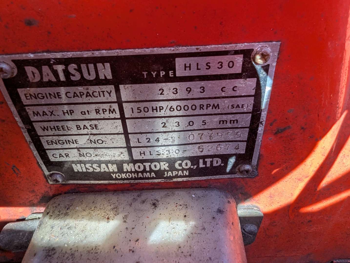 <p>1972 DATSUN 240Z LHD</p>