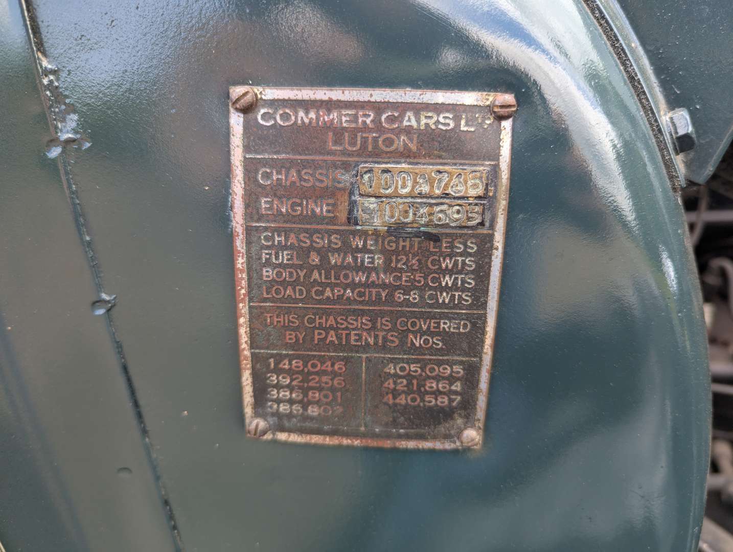 <p>1937 COMMER LIGHT VAN</p>