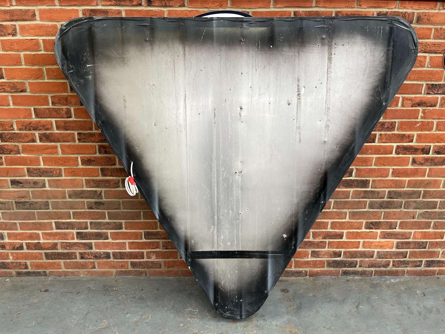 <p>Extremely Large Triumph Triangular Dealership Illuminated Sign</p>