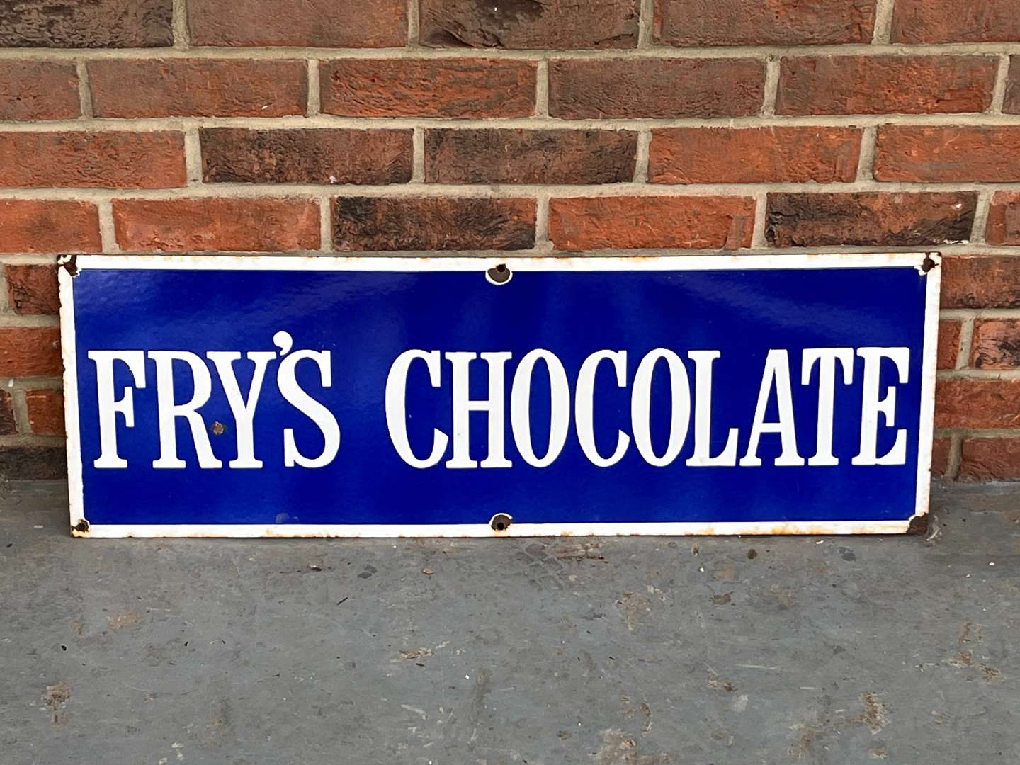 <p>Frys Chocolate Enamel Sign</p>