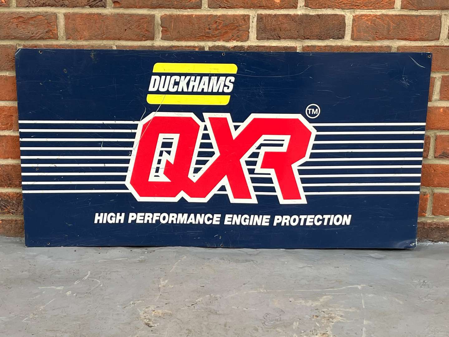 <p>Duckhams QXR Aluminium Sign</p>