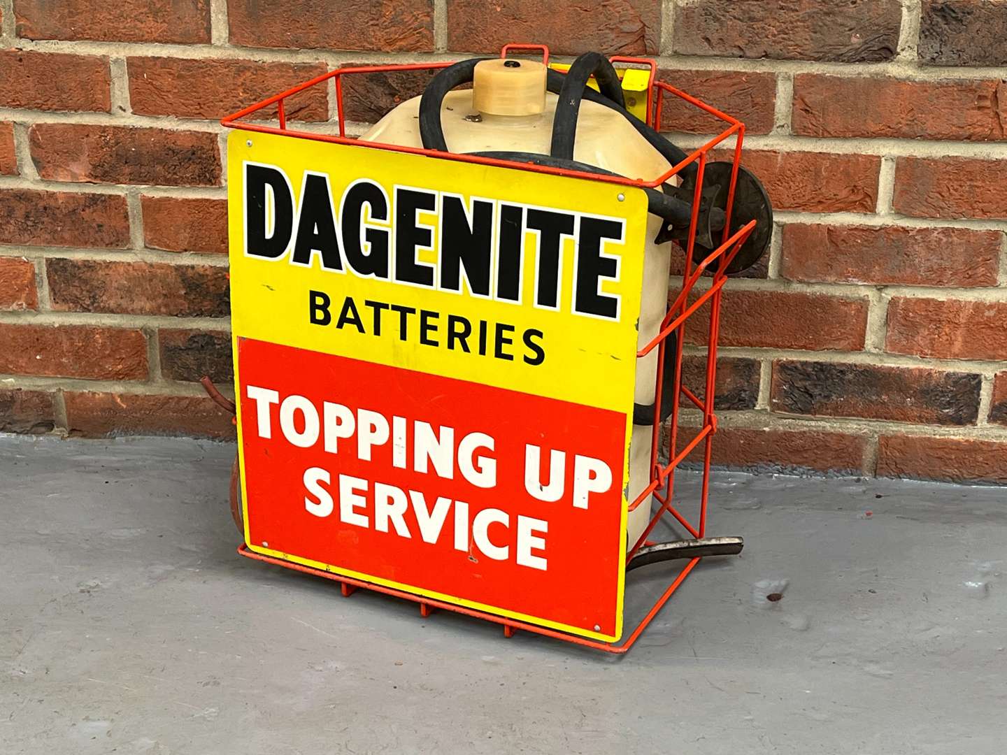 <p>Dagenite Batteries “Topping up Service” Container and Pump</p>