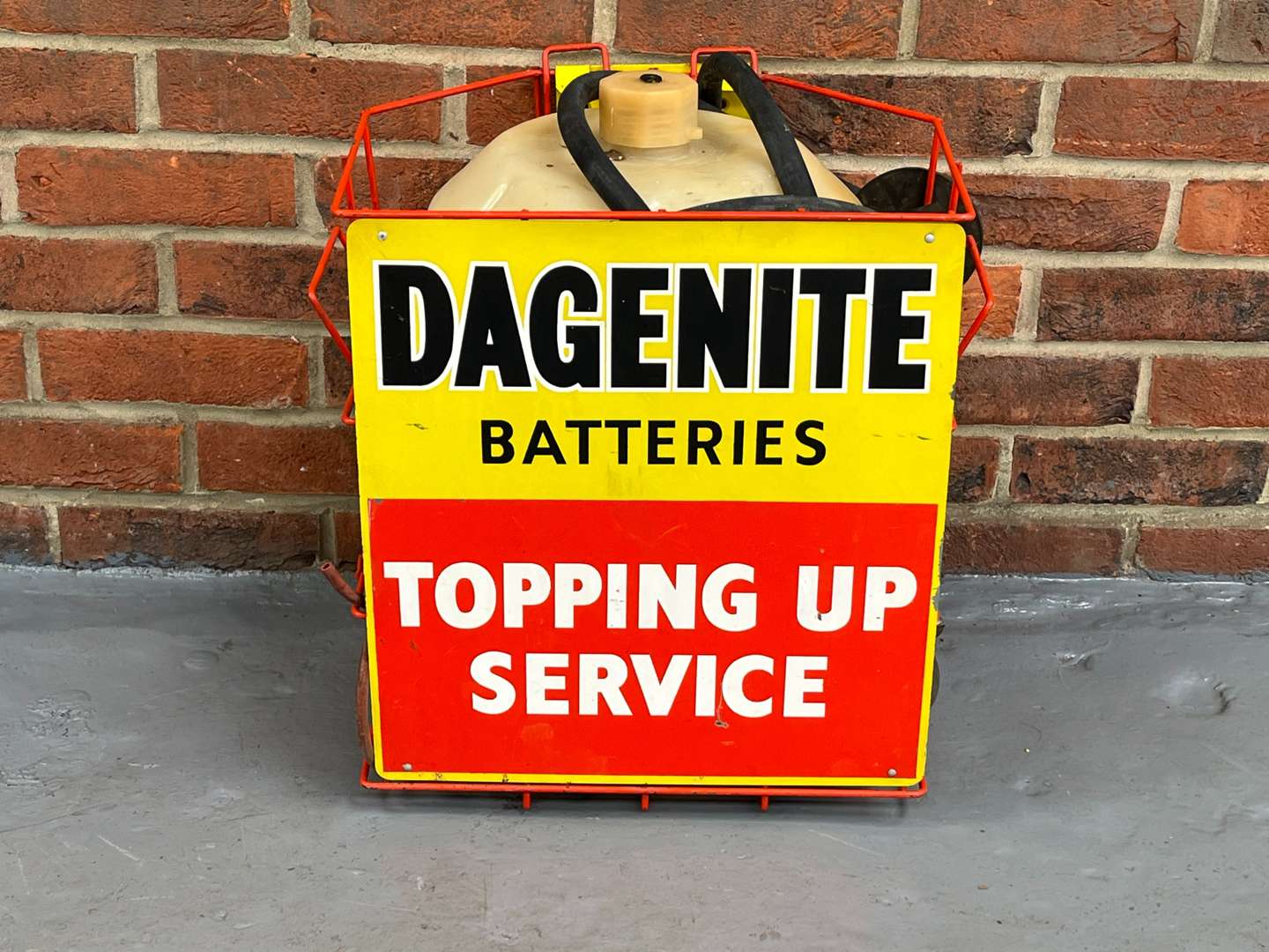 <p>Dagenite Batteries “Topping up Service” Container and Pump</p>