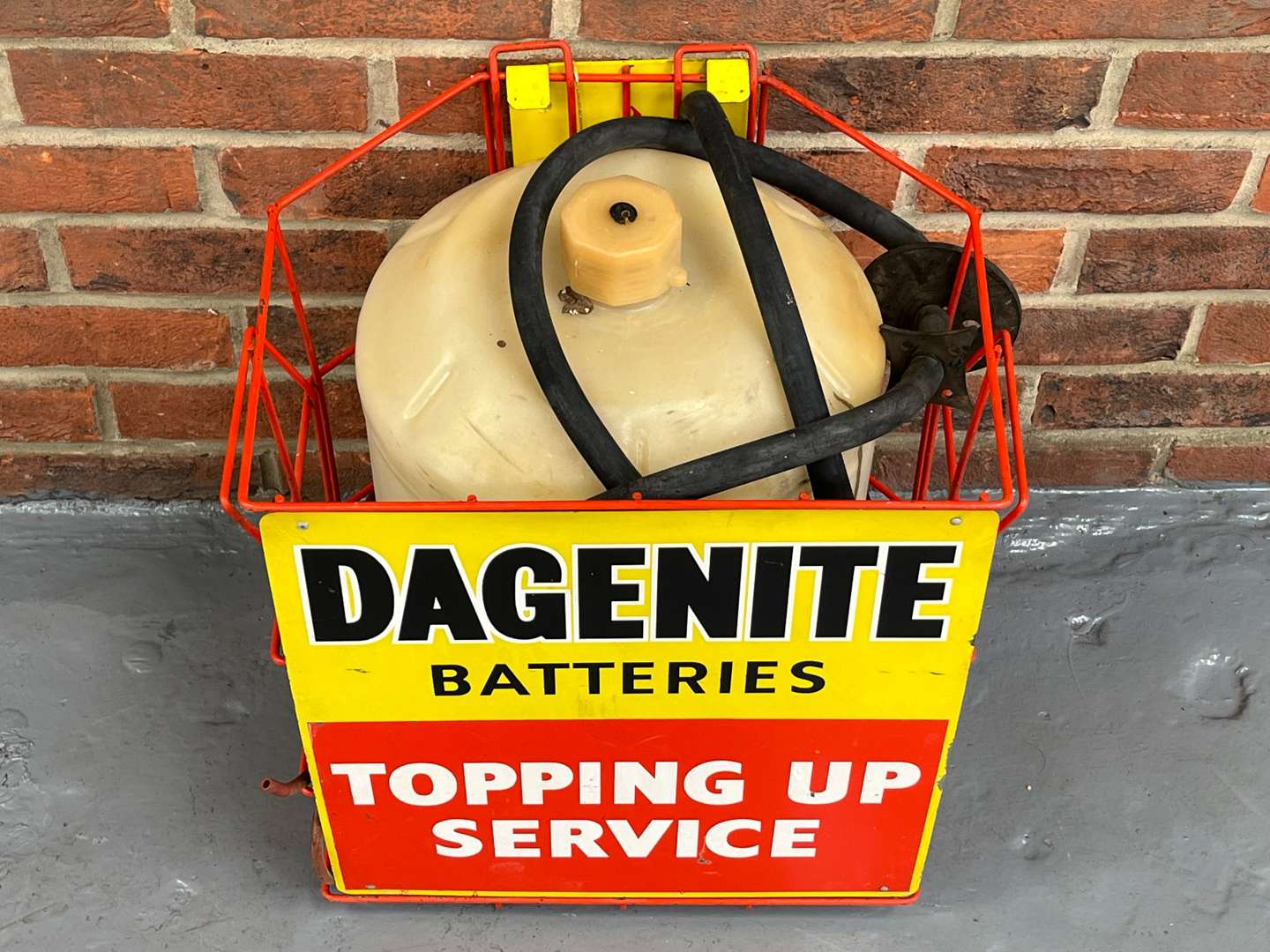 <p>Dagenite Batteries “Topping up Service” Container and Pump</p>