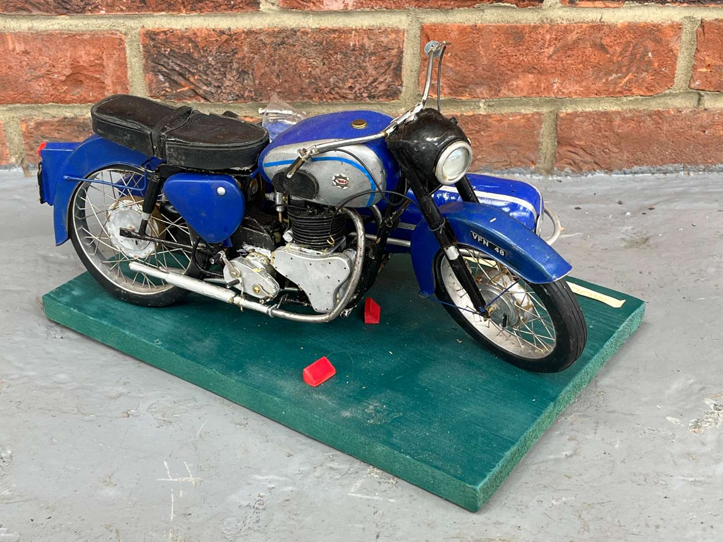 <p>Model of BSA Motorbike and Side Car</p>