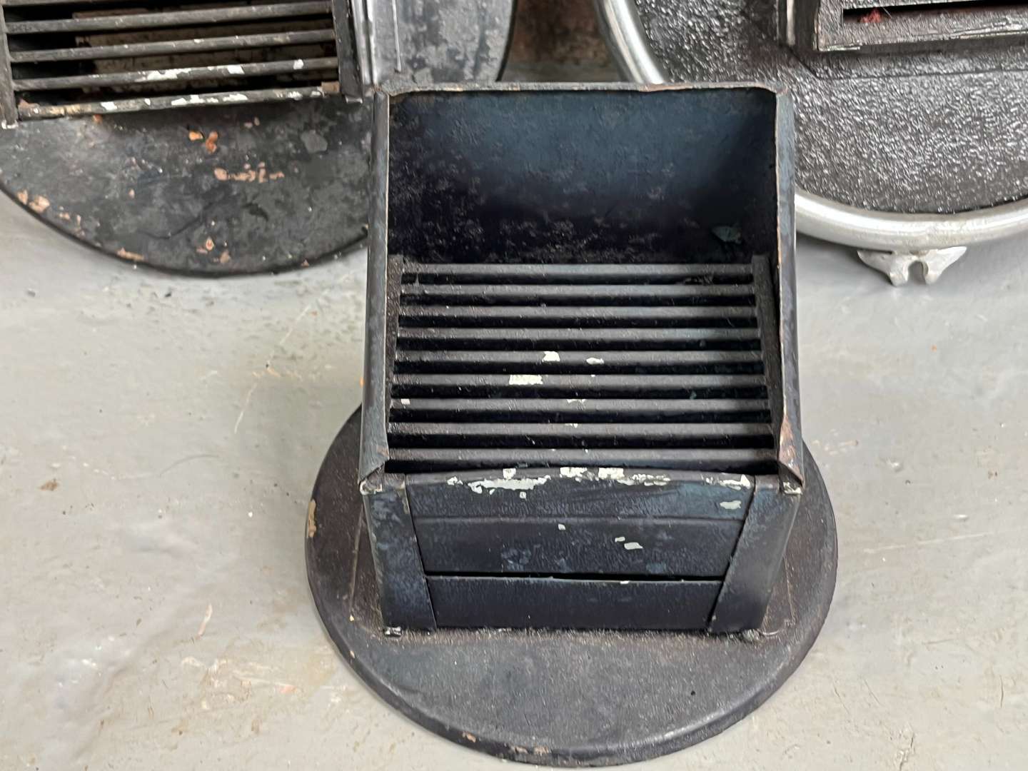<p>Three WWII Black Out Headlight Covers</p>