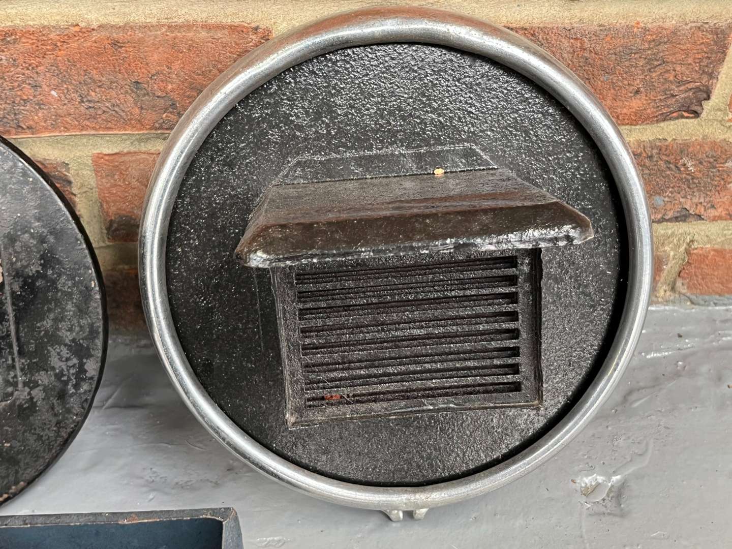 <p>Three WWII Black Out Headlight Covers</p>
