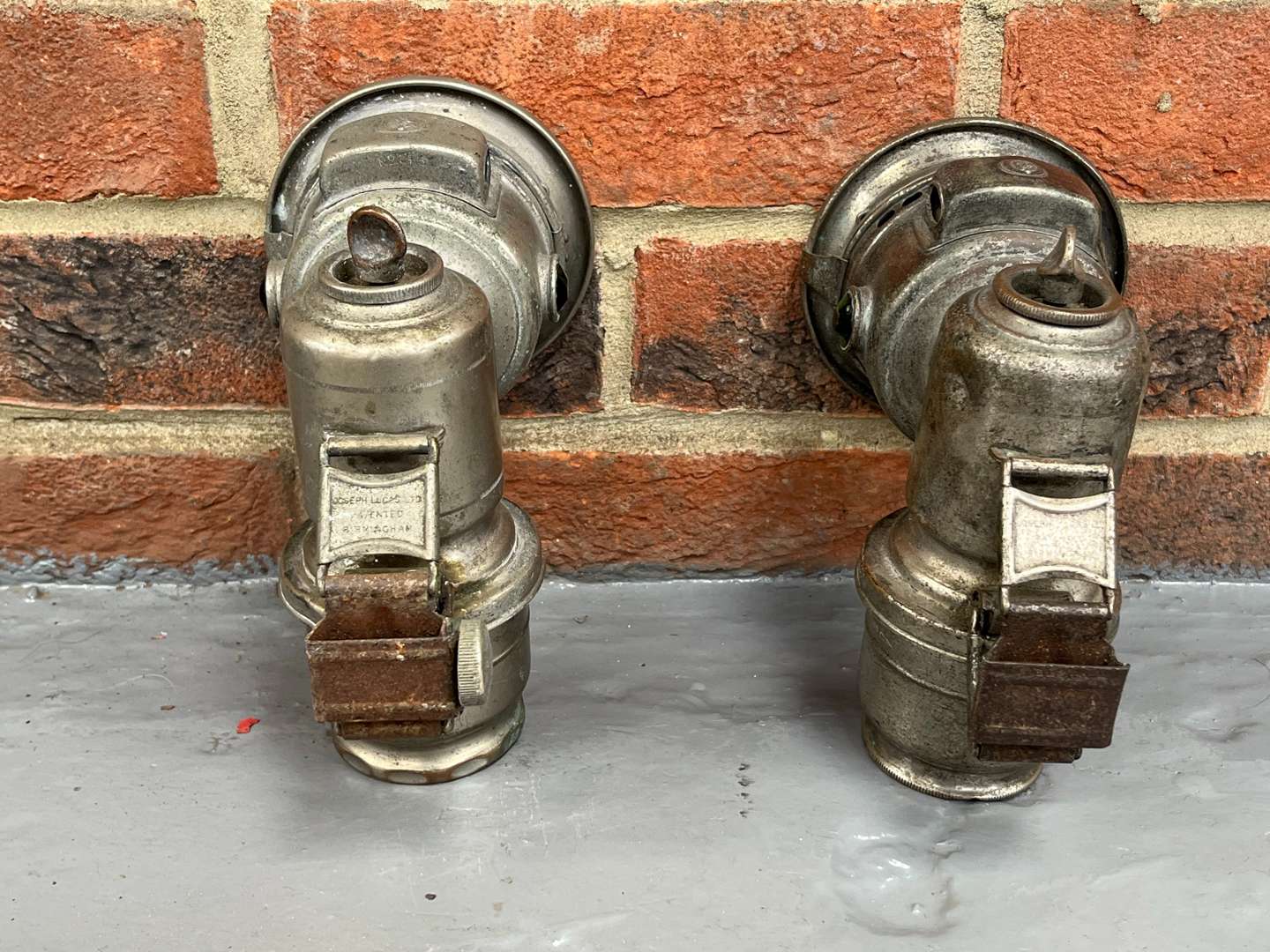 <p>Two Lucas King of The Road Bicycle Lamps</p>