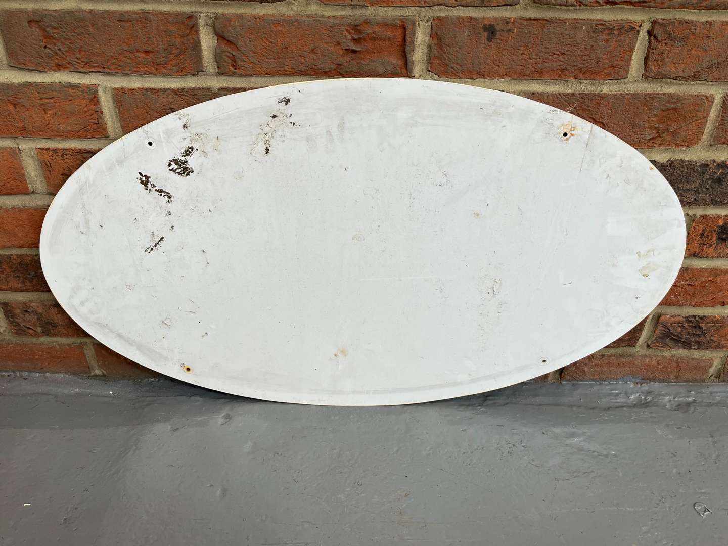 <p>Walls Ice Cream Oval Sign</p>