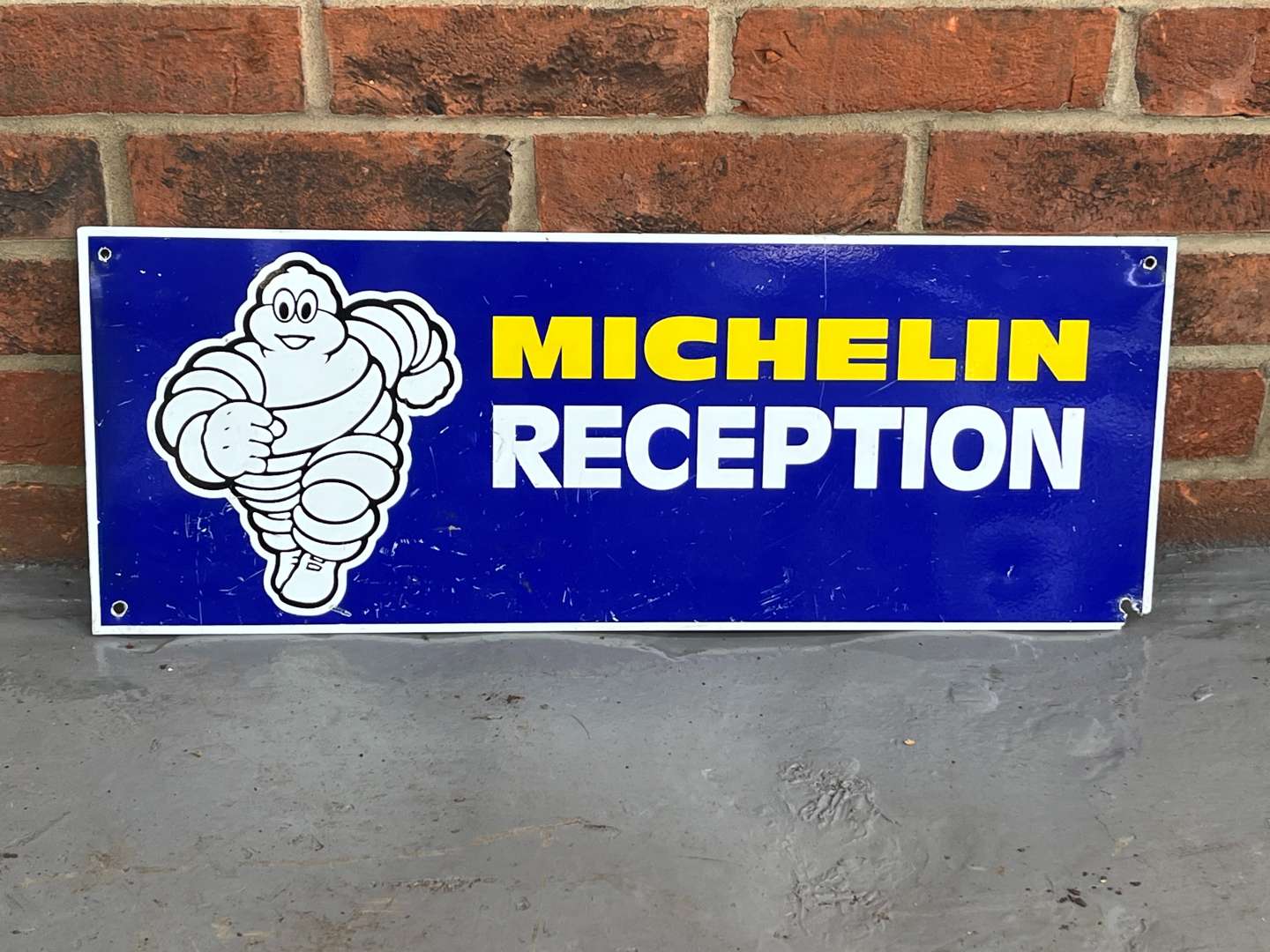 <p>Michelin Reception Aluminium Sign</p>