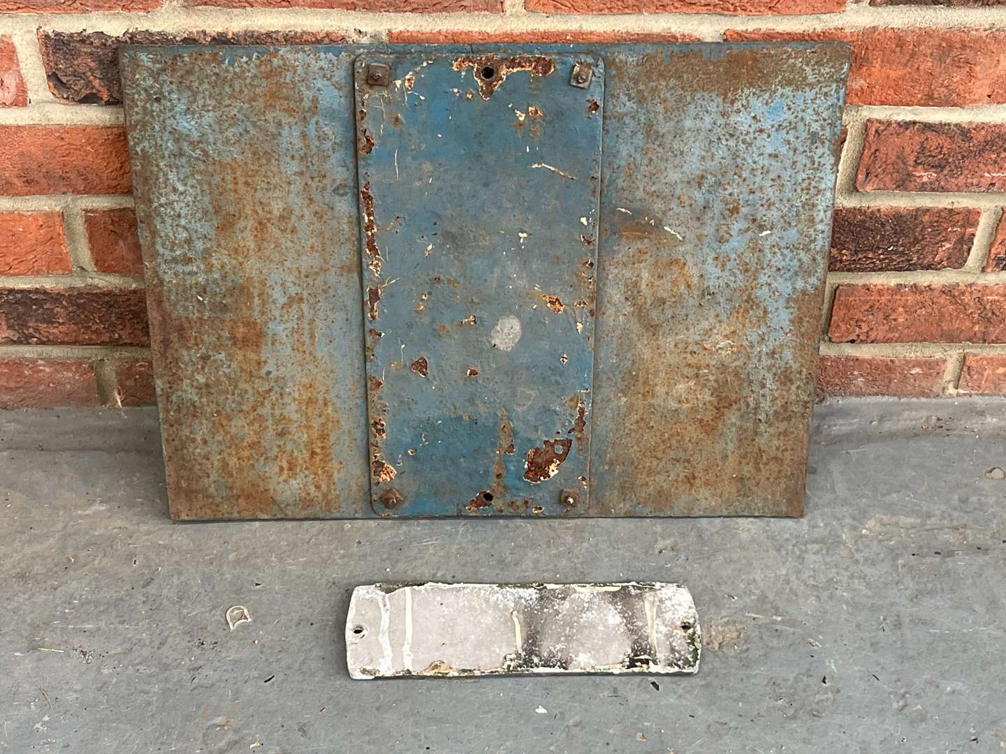 <p>Great Eastern Railway Caution Cast Iron Sign and British Railways Plate (2)</p>