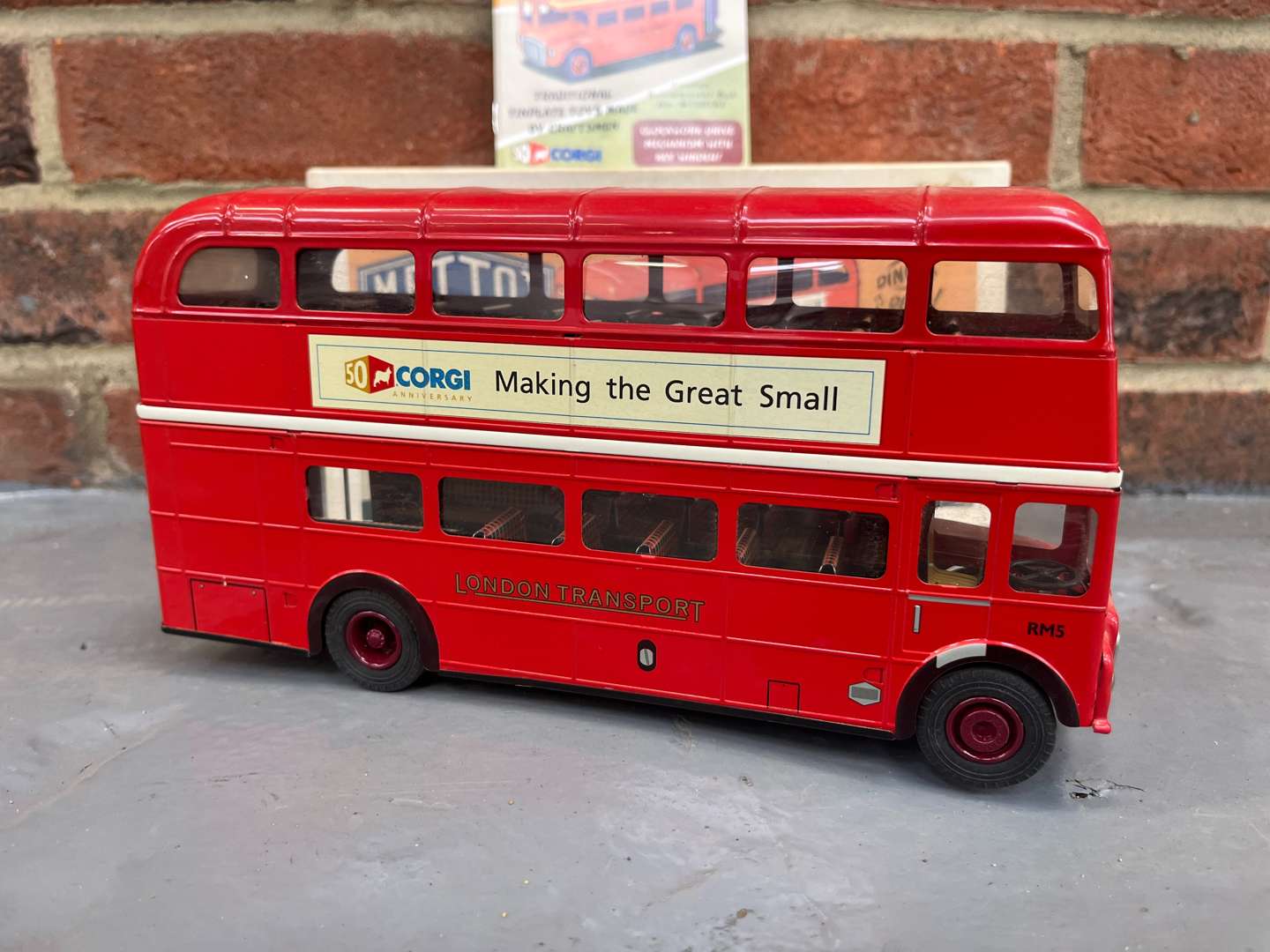 <p>Mettoy Corgi Anniversary Modern Tin Plate Double Decker Bus</p>