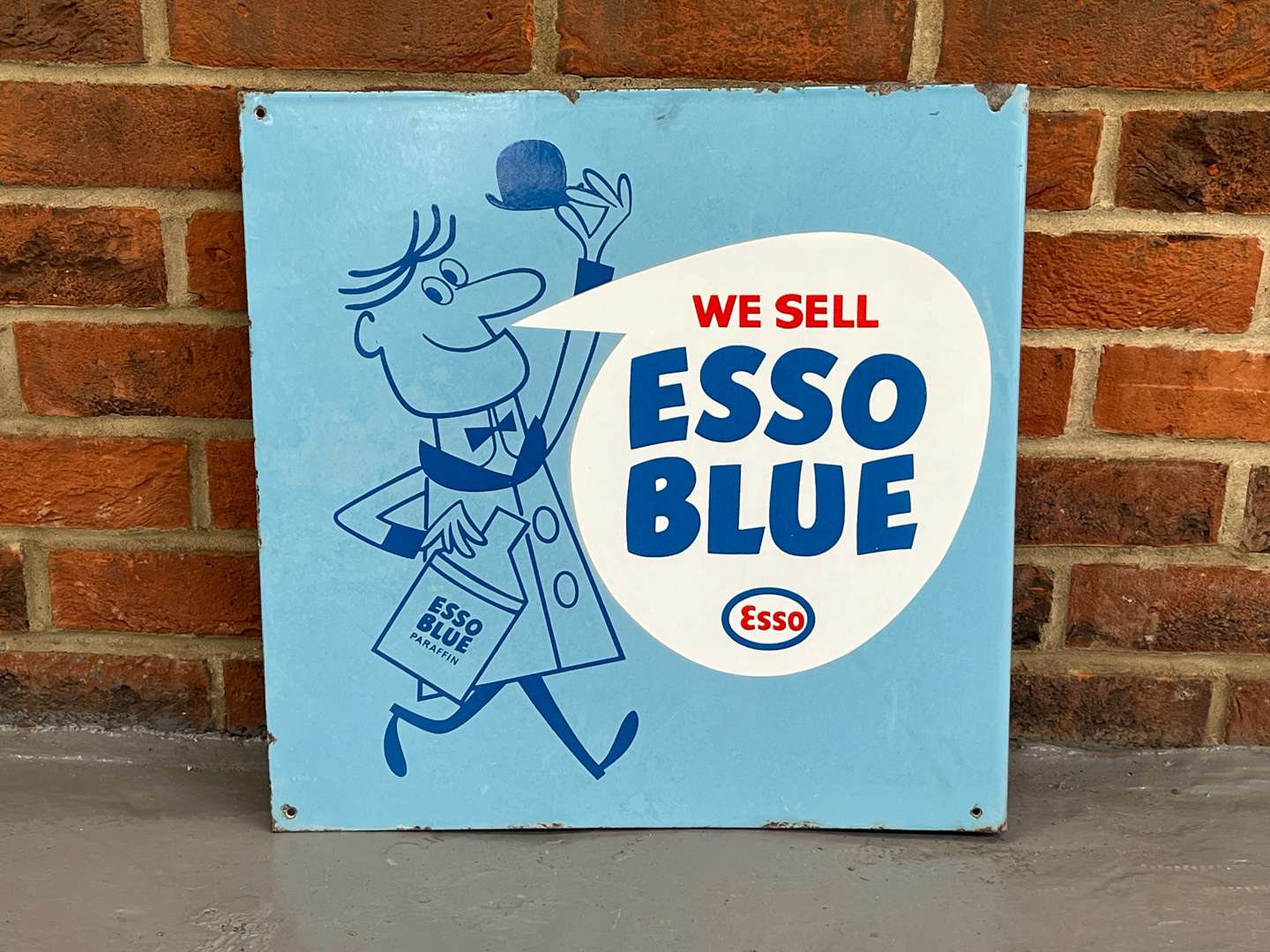 <p>We Sell Esso Blue Enamel Flange Sign</p>
