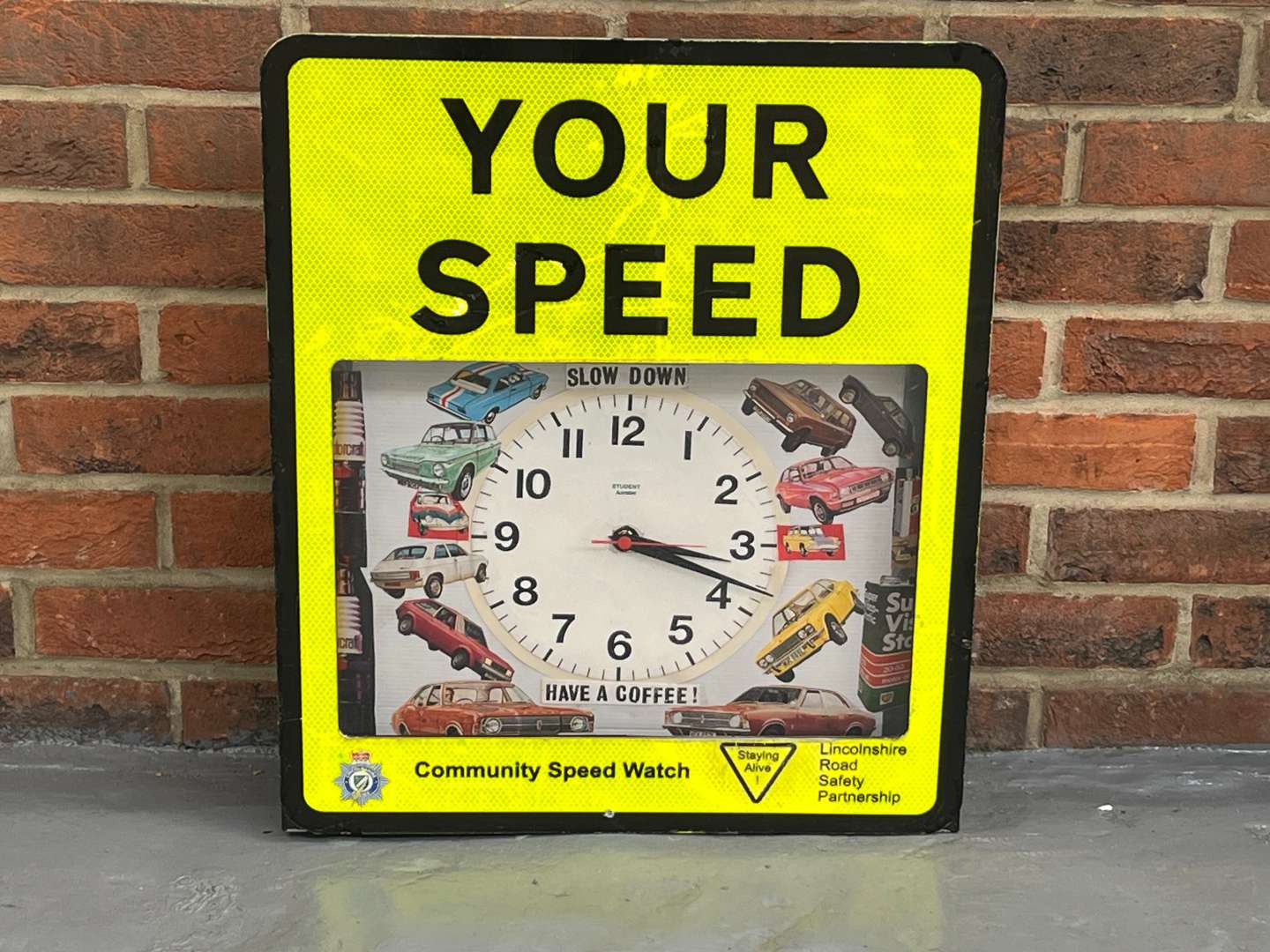 <p>Your Speed Novelty Wall Clock&nbsp;</p>