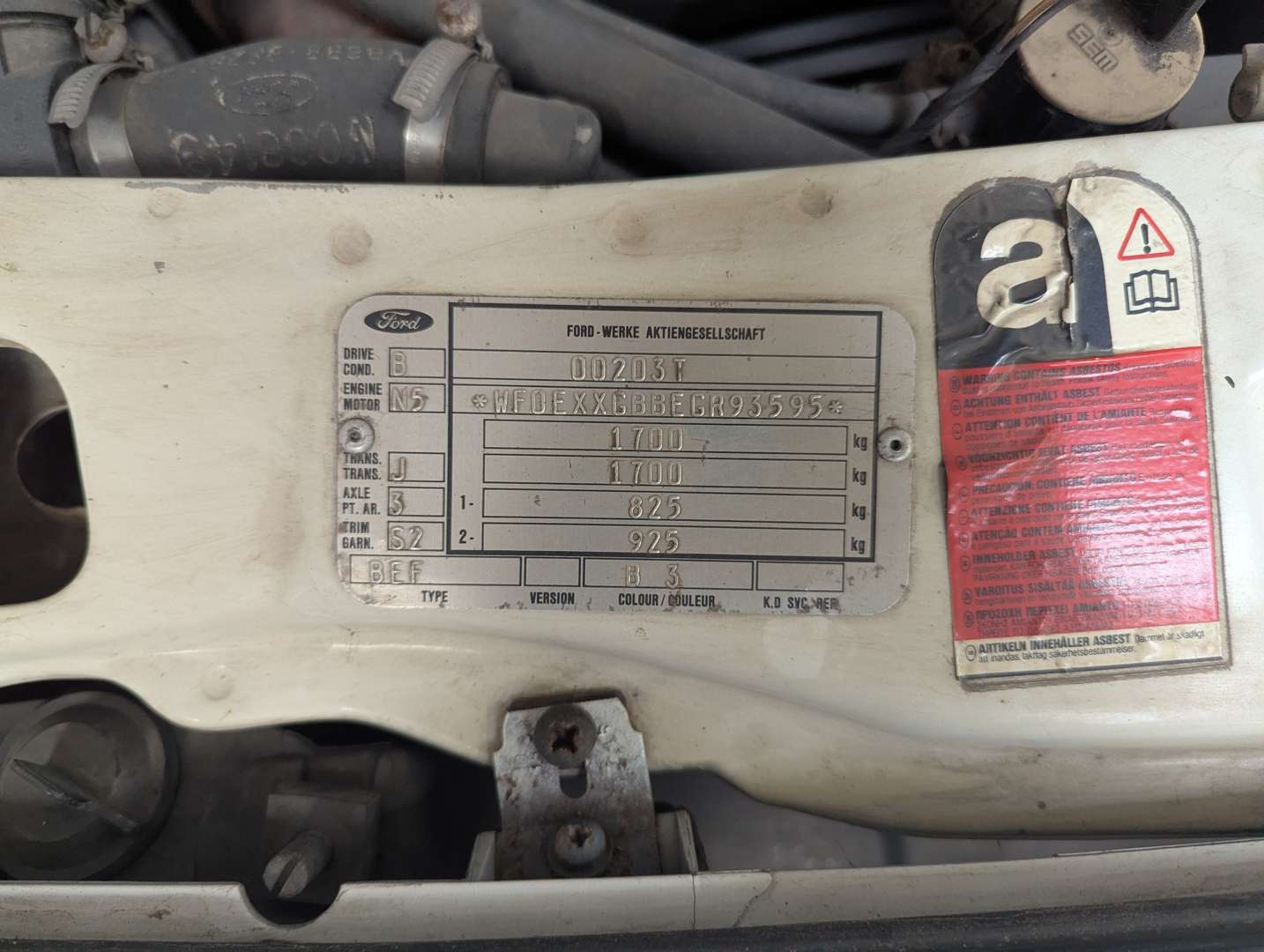 <p>1987 FORD SIERRA RS COSWORTH</p>