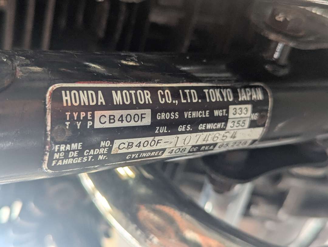 <p>1977 HONDA CB400 FOUR</p>