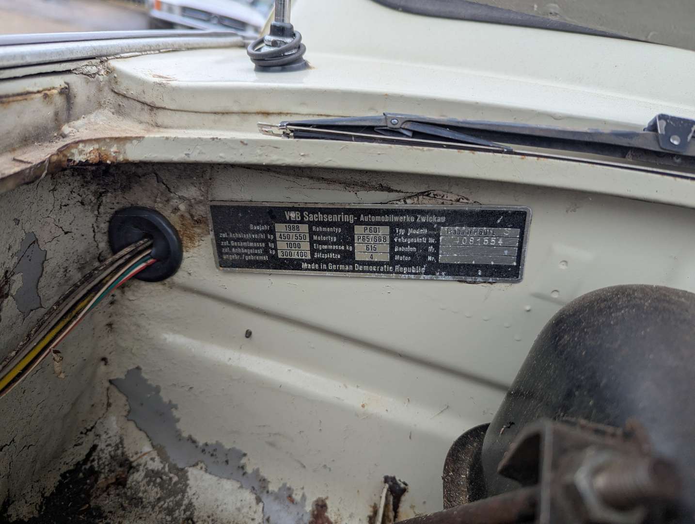 <p>1988 TRABANT 601 S LHD</p>