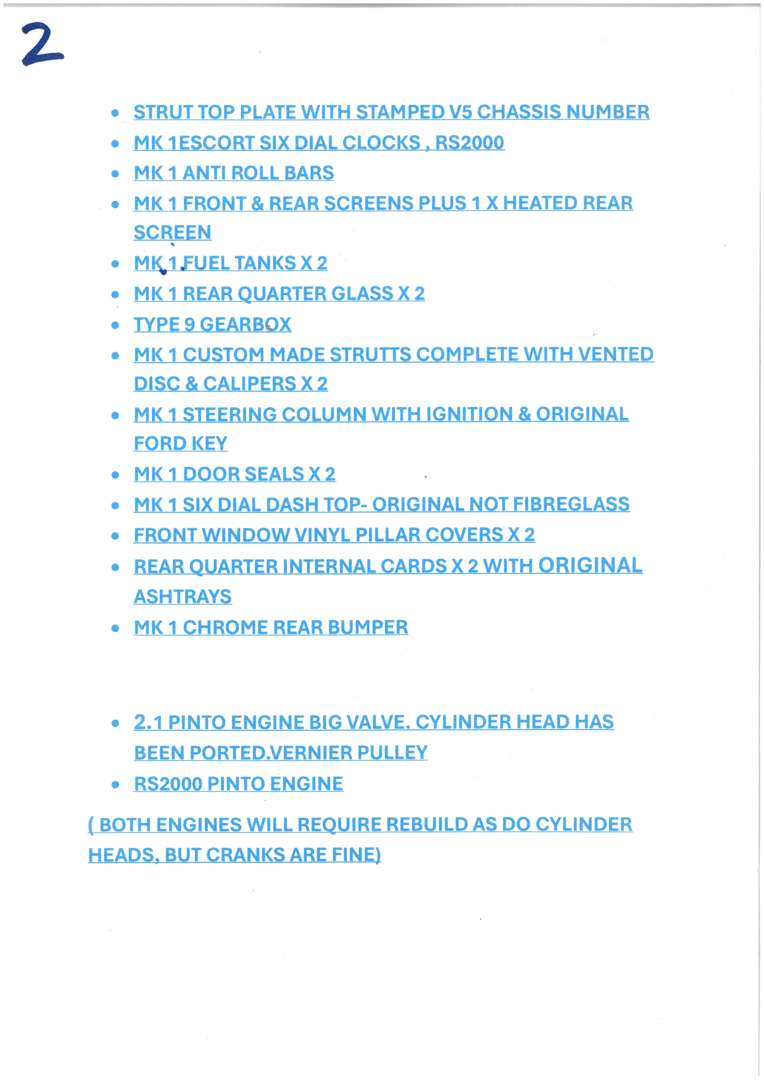 <p>1969 FORD ESCORT MK1 SHELL</p>