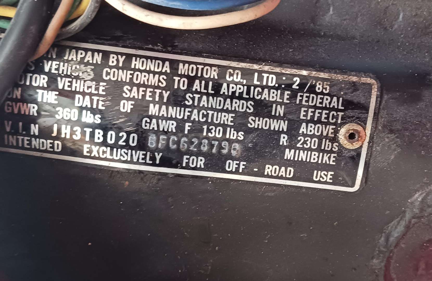 <p>1985 HONDA ATC 110 TRIKE</p>