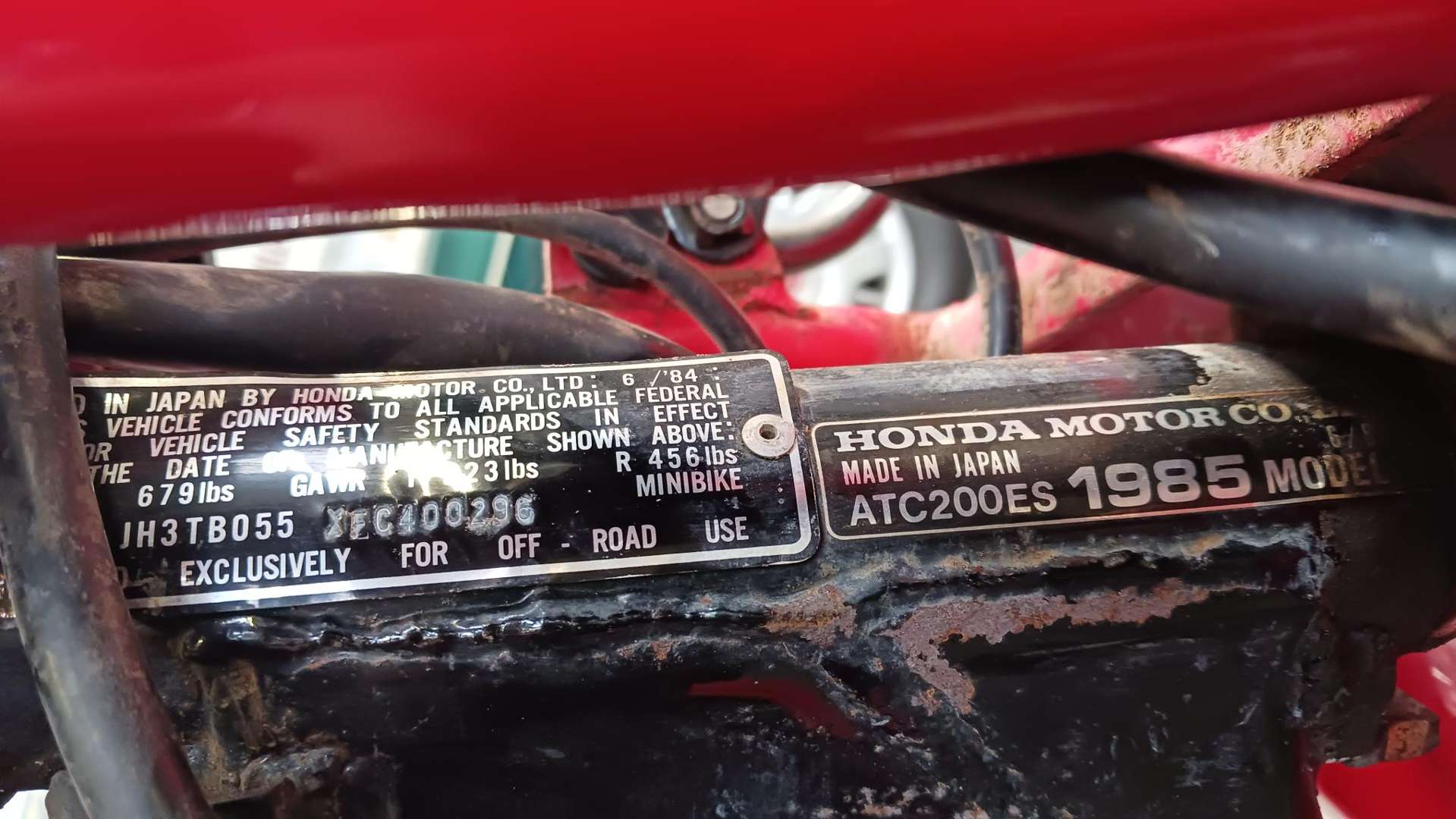 <p>1985 HONDA ATC 200 ES ‘BIG RED’ TRIKE</p>