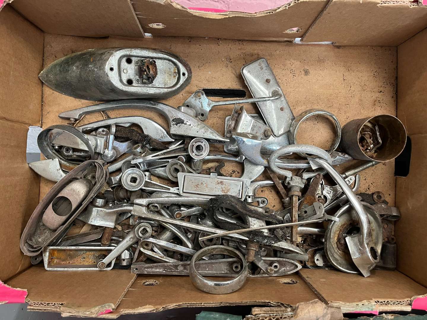 <p>Three Boxes Classic Jaguar Spares</p>