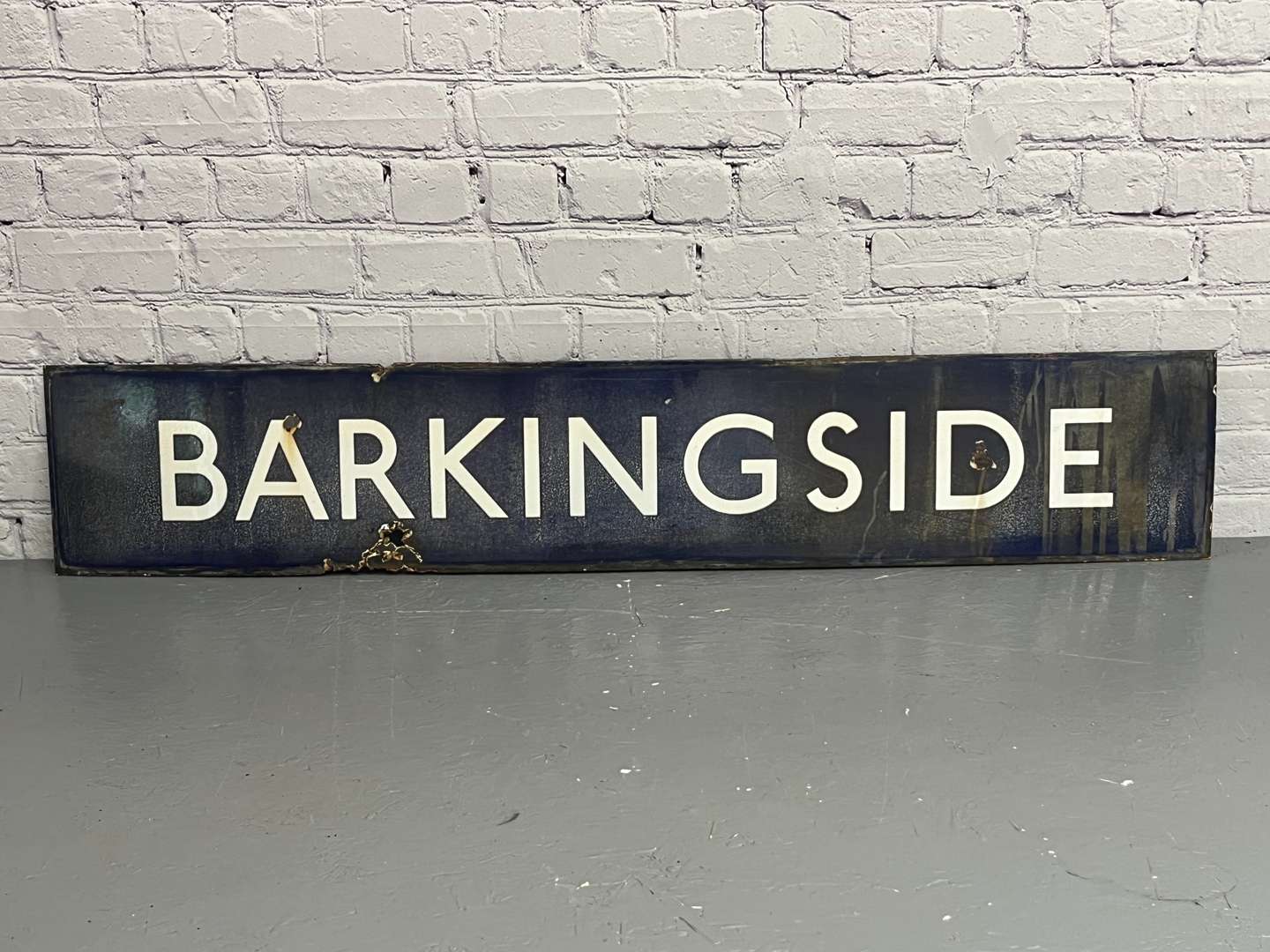 <p>Barkingside London Underground Station Sign</p>