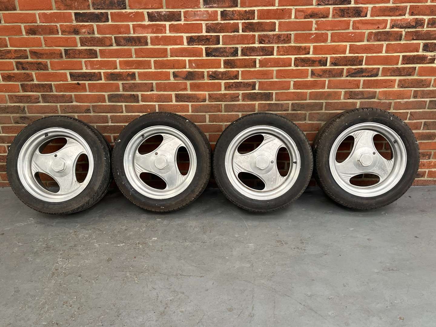 <p>Set of Four Boyd Coddington Type Alloy Wheels</p>