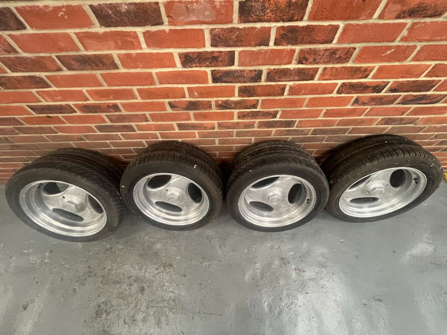 <p>Set of Four Boyd Coddington Type Alloy Wheels</p>