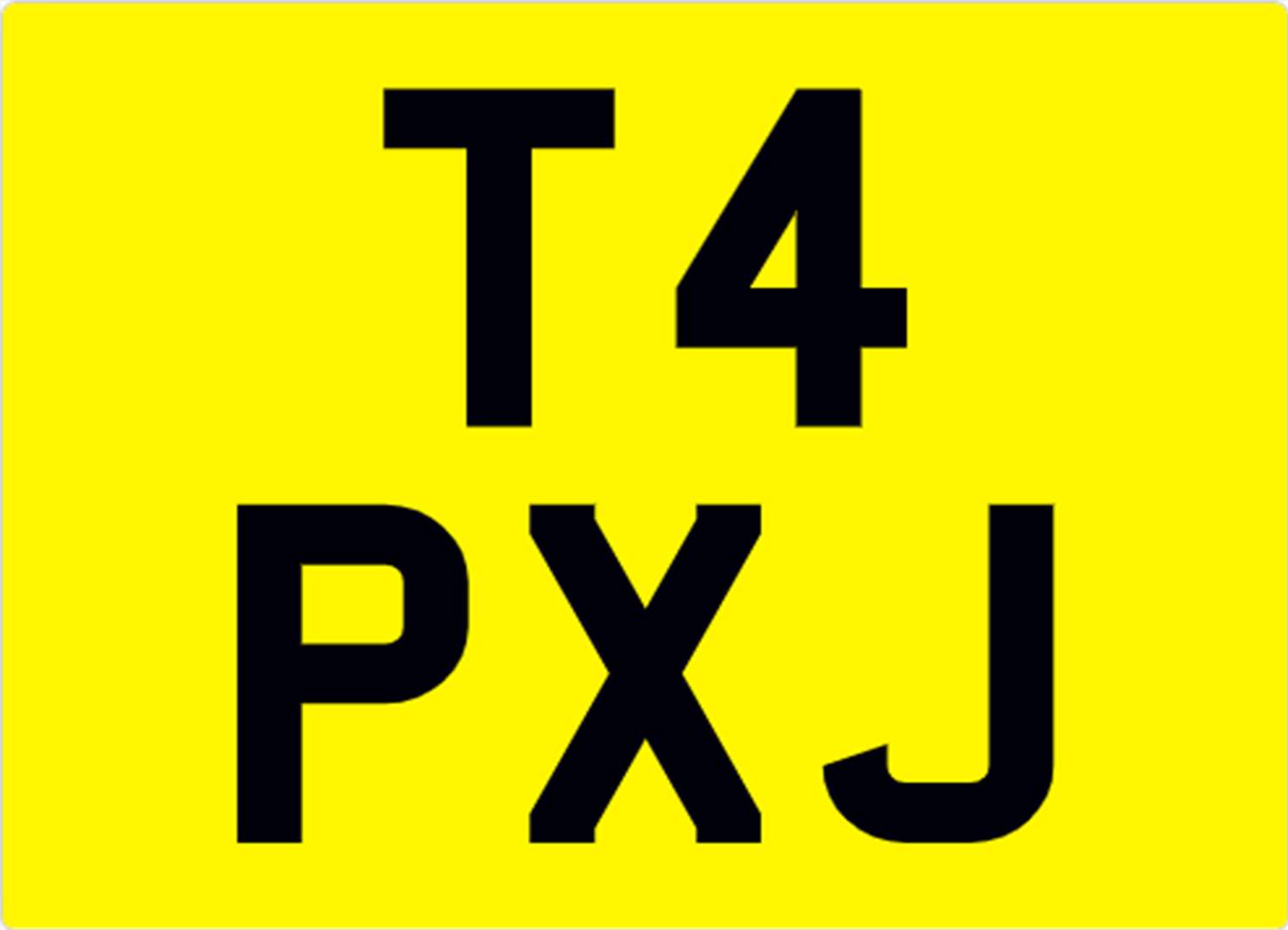 <p>&nbsp; T4 PXJ Registration Number</p>