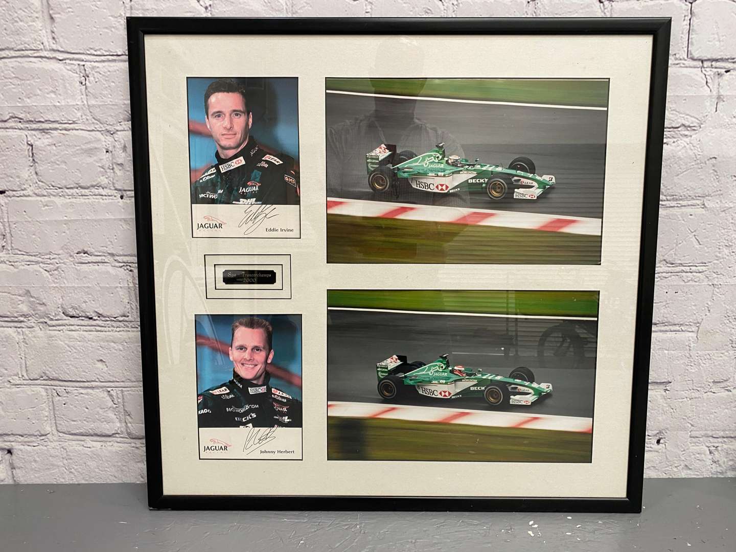 <p>A mixed lot of framed motor racing pictures,</p>