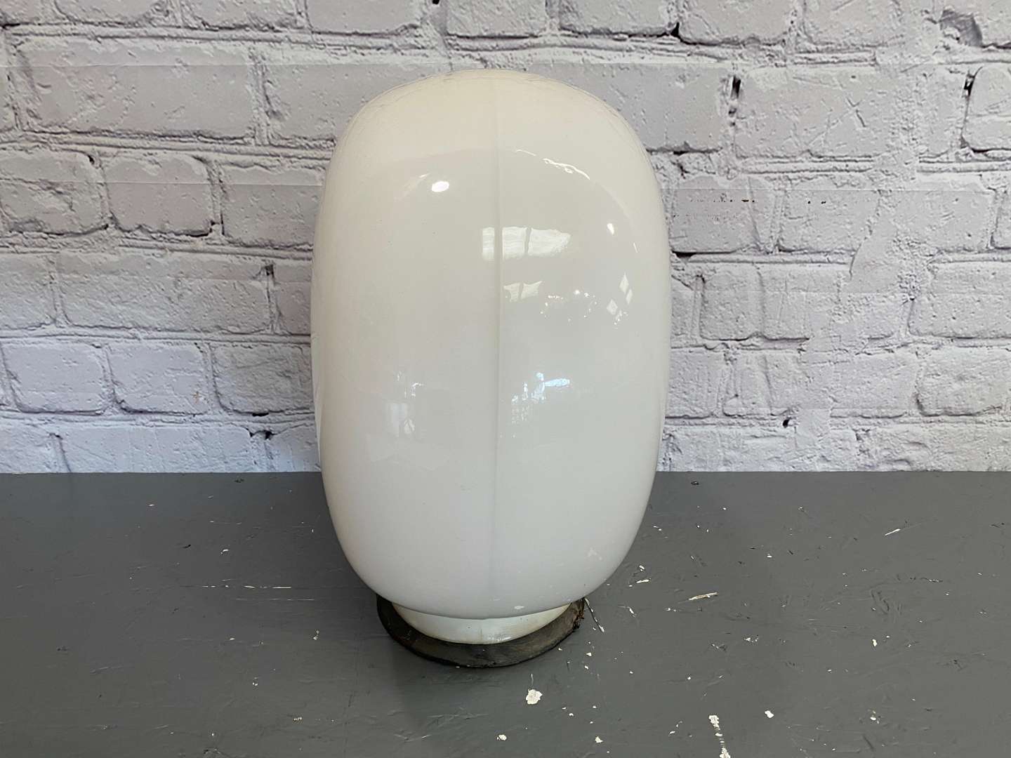 <p>Pink Paraffin, a mid 20th century opaque glass globe,</p>