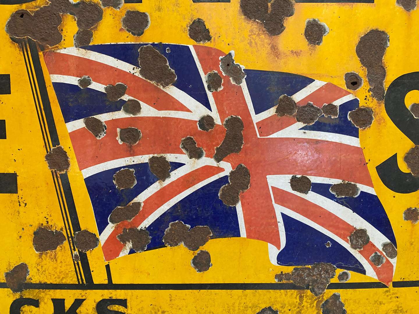 <p>Dunlop, a mid 20th century large, steel and enamel sign,</p>