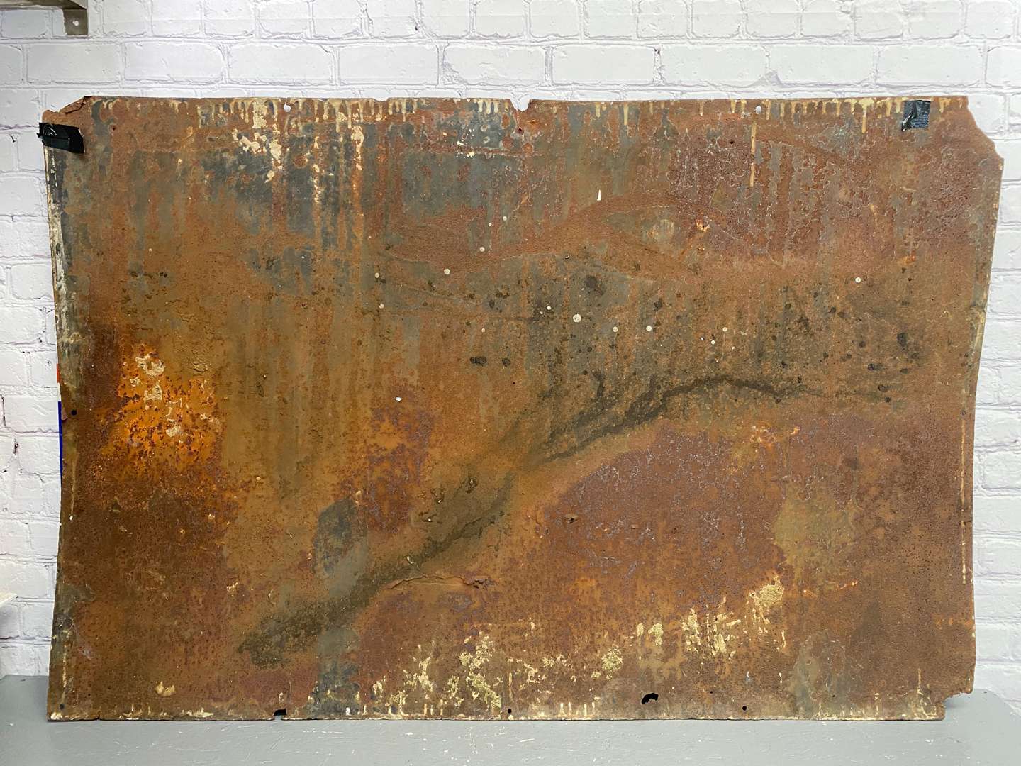 <p>Dunlop, a mid 20th century large, steel and enamel sign,</p>