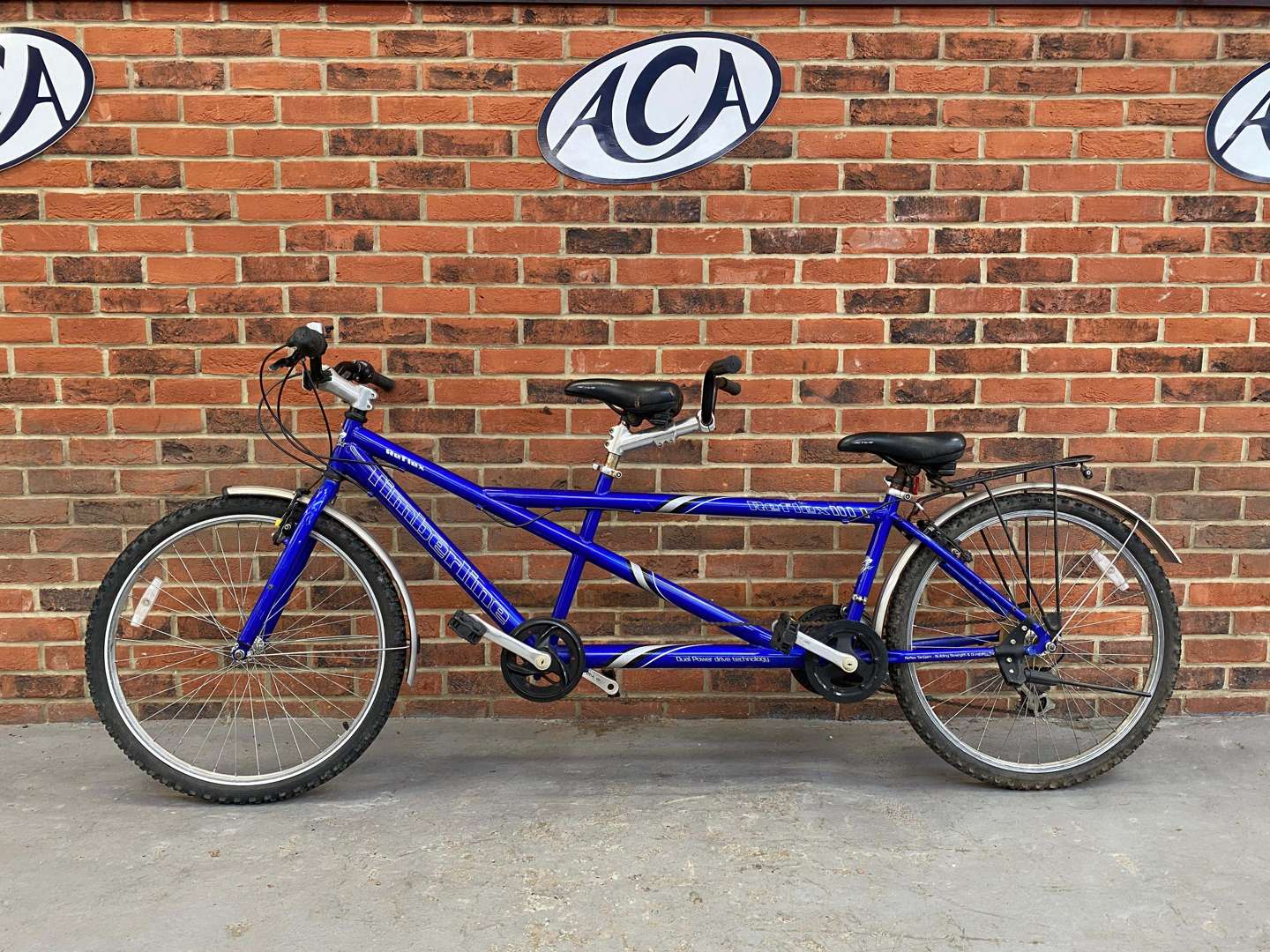 <p>Timberline, A modern tandem bicycle,</p>