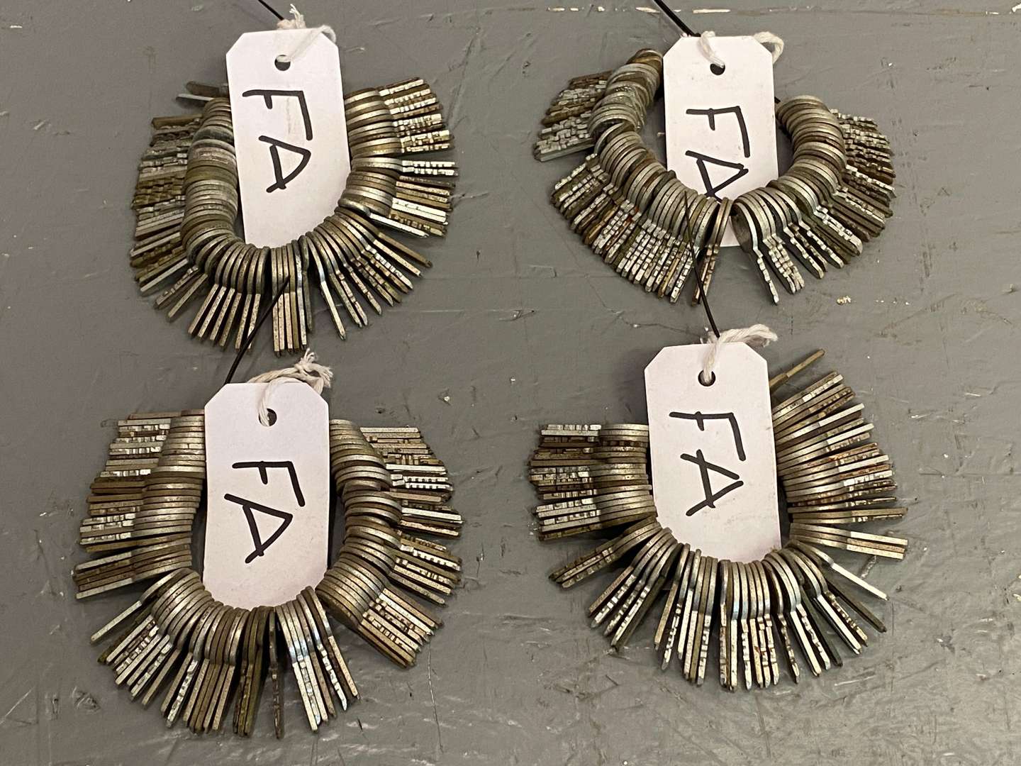 <p>A large quantity of various FA automotive keys,&nbsp;</p>