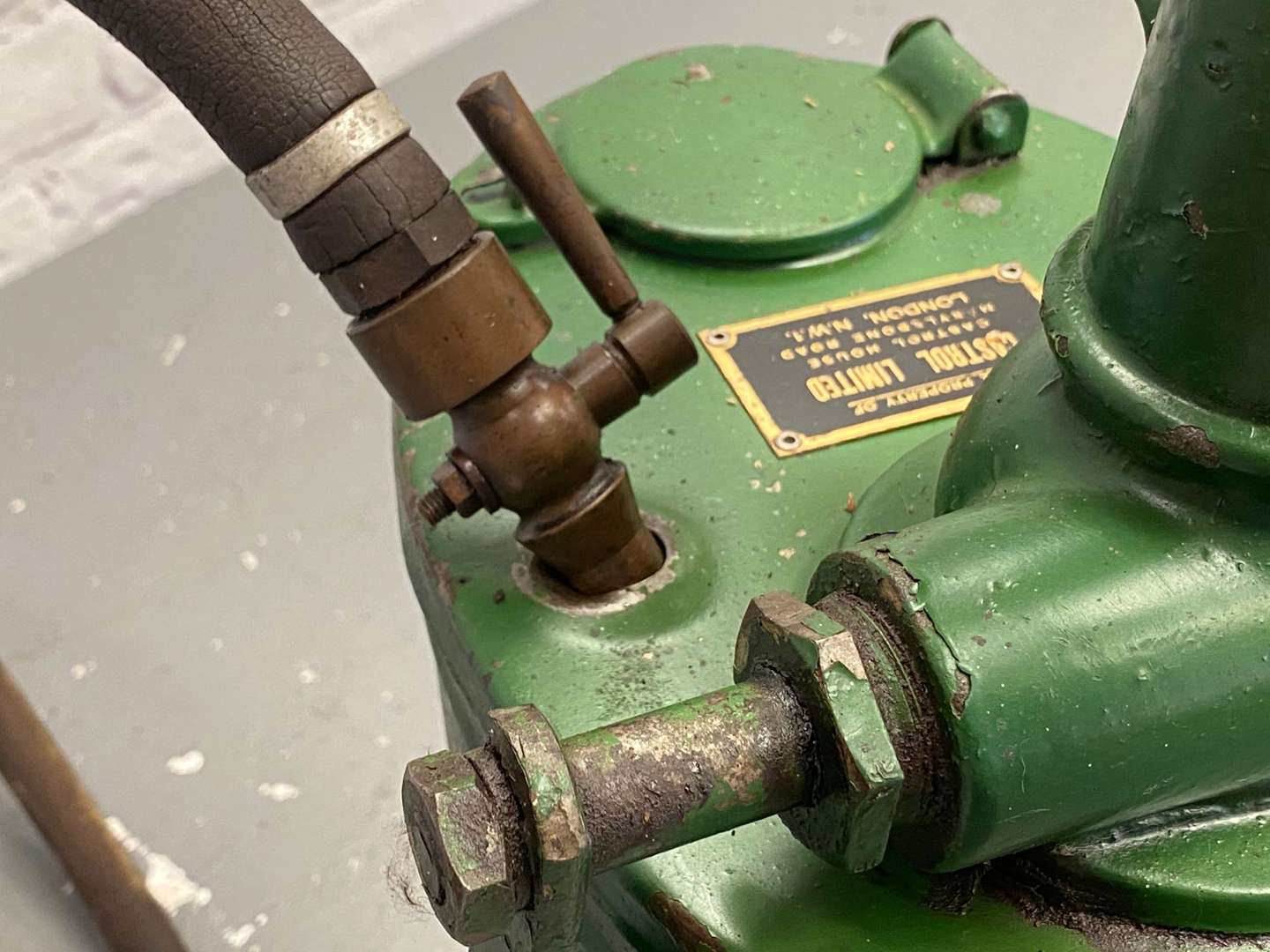 <p>Castrol, a mid 20th century Gear Oil forecourt dispenser,</p>