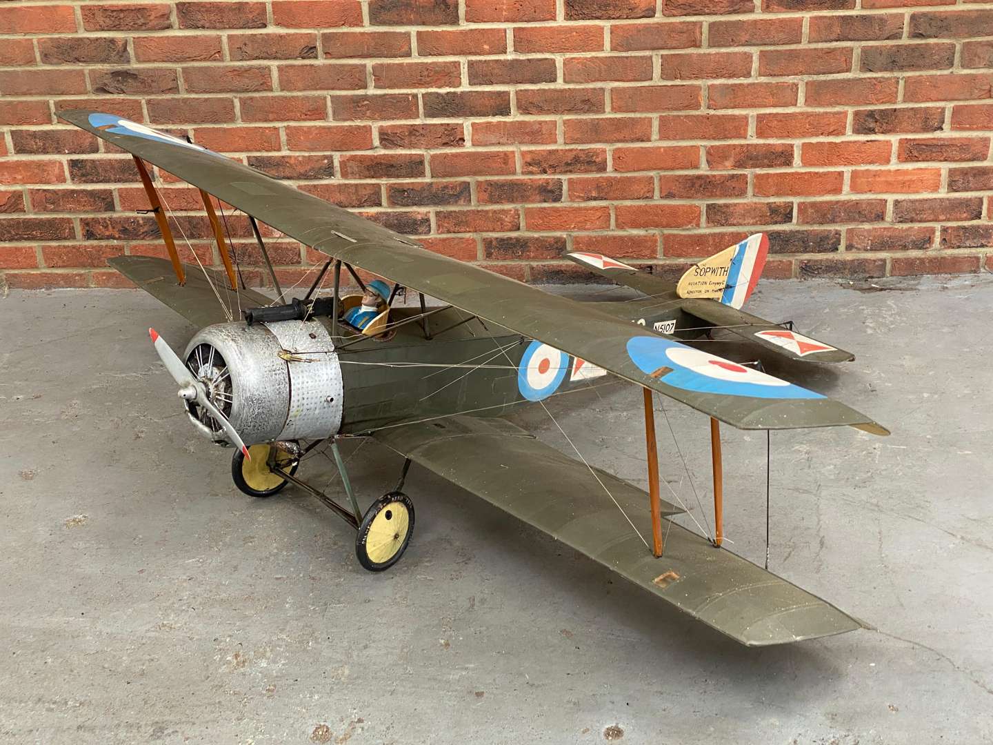 <p>Sopwith Aviation Co Ltd, ¼ scale model Bi-Plane,&nbsp;</p>