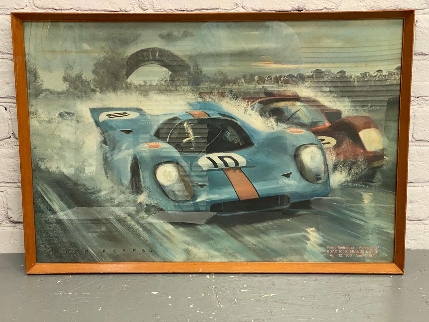 <p>Pion Pears, a 1970's framed print,</p>