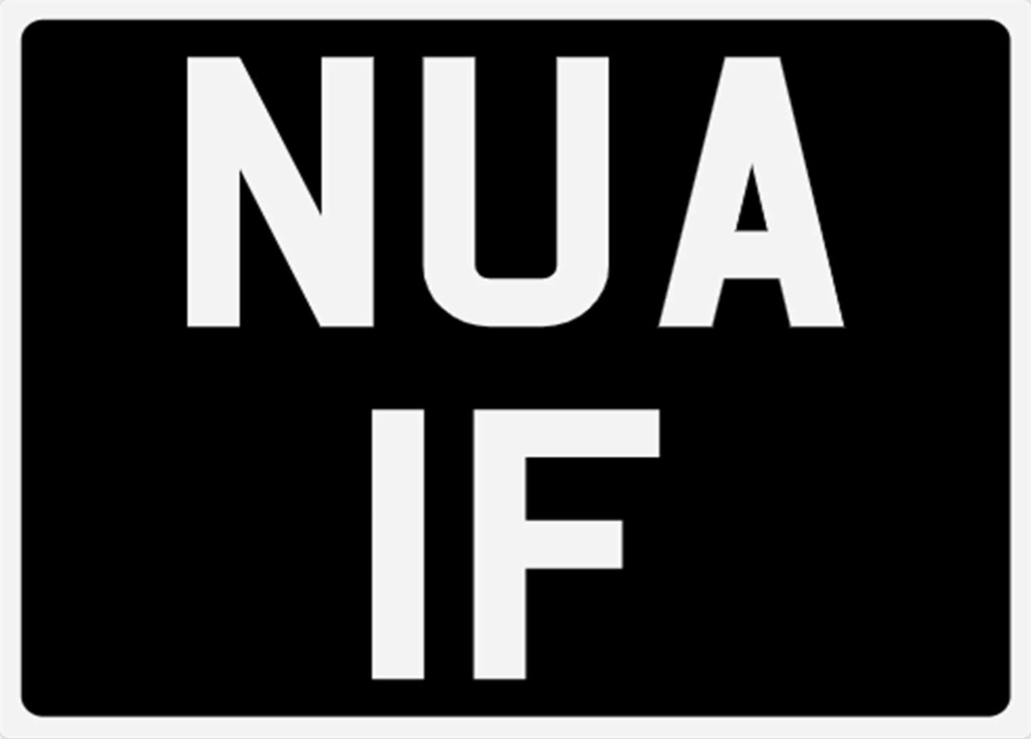 <p>&nbsp; NUA 1F Registration Number</p>