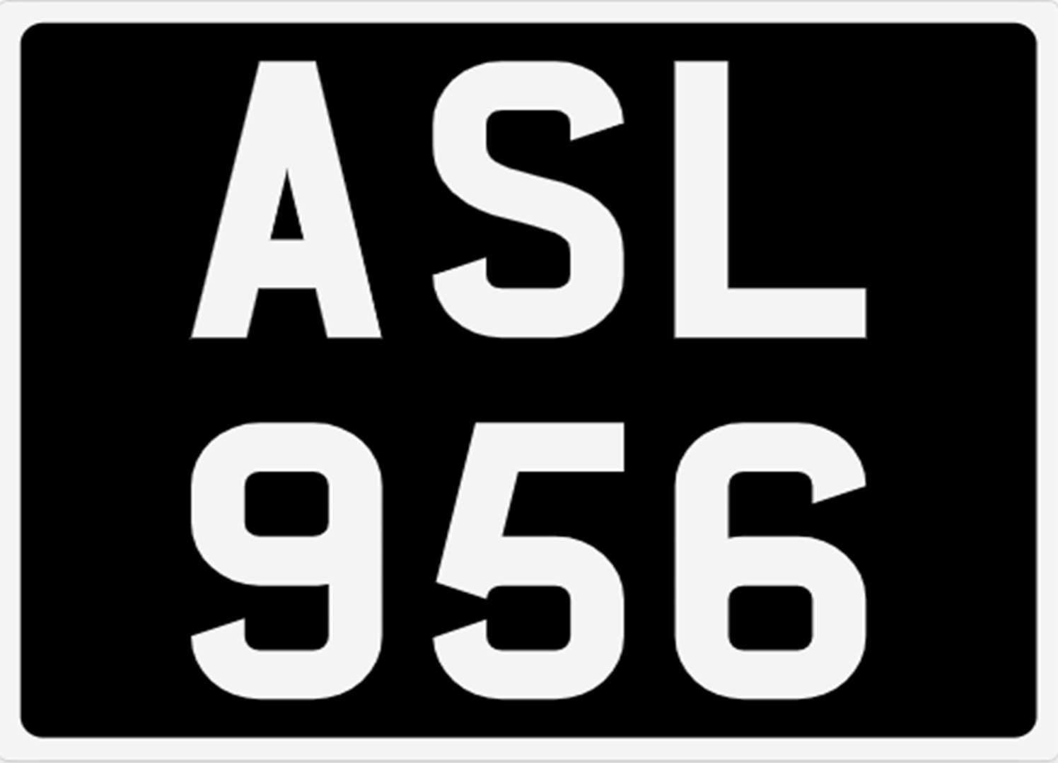<p>&nbsp; ASL 956 Registration Number&nbsp;</p>