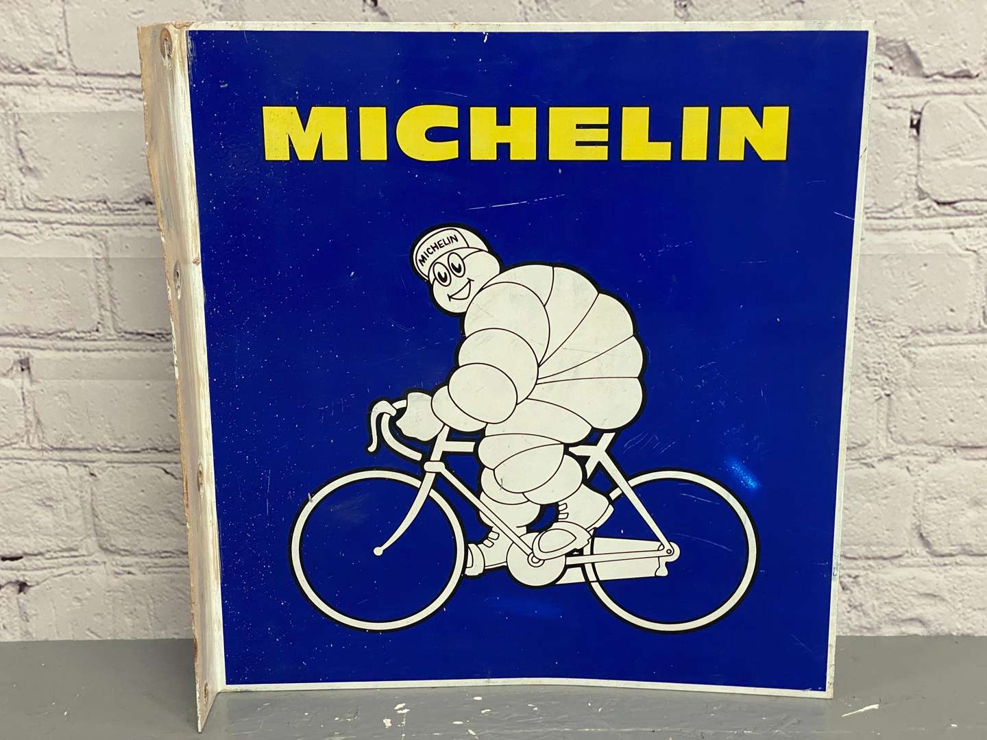 <p>Michelin, a modern printed aluminium flange sign,</p>