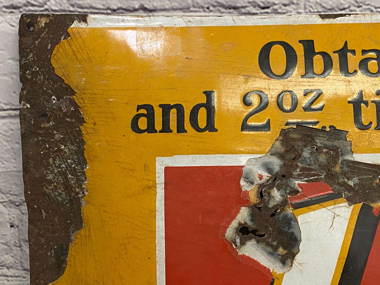 <p>Lyon's Cocoa, a 1930's convex rectangular sign,</p>