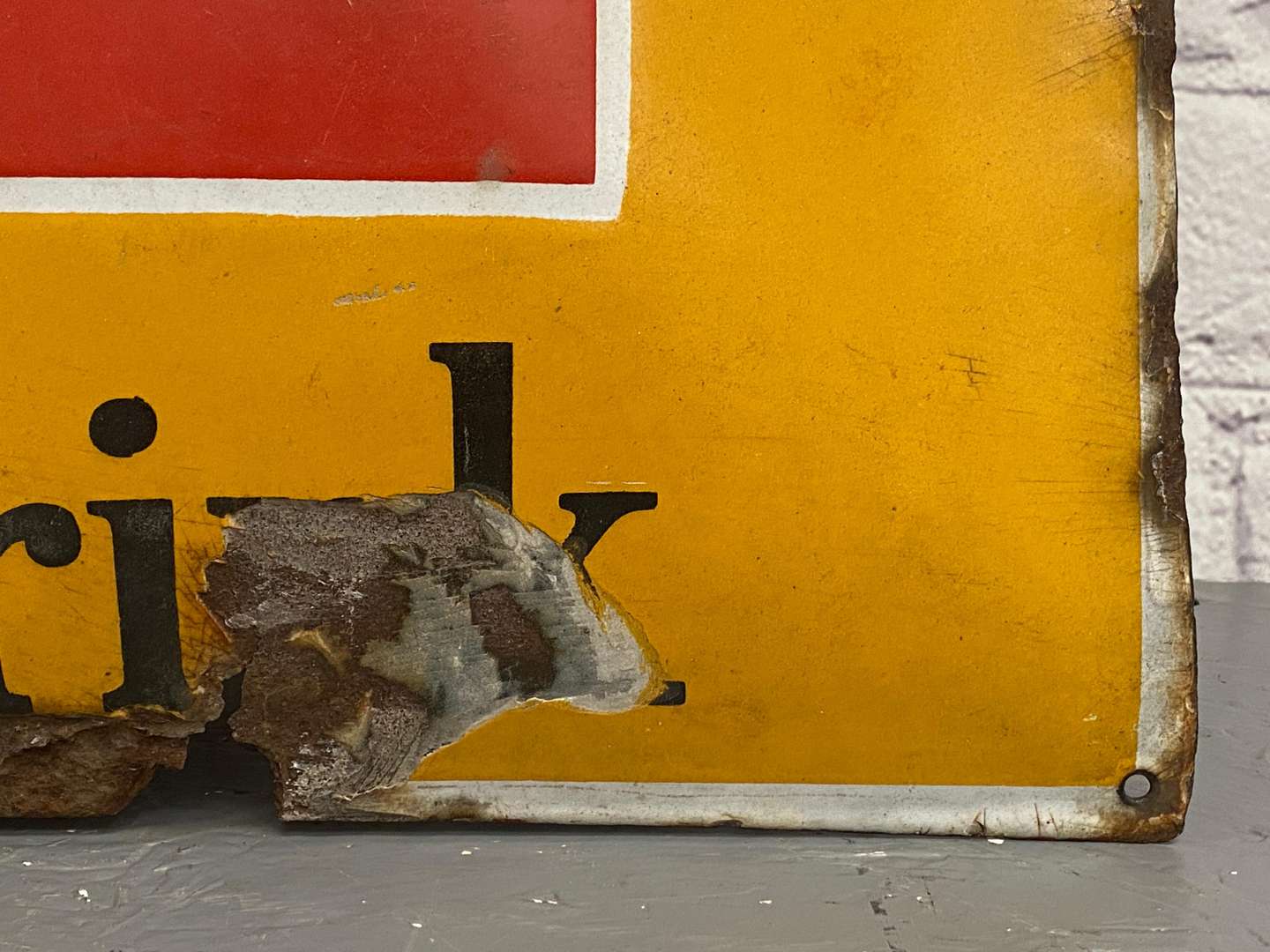 <p>Lyon's Cocoa, a 1930's convex rectangular sign,</p>