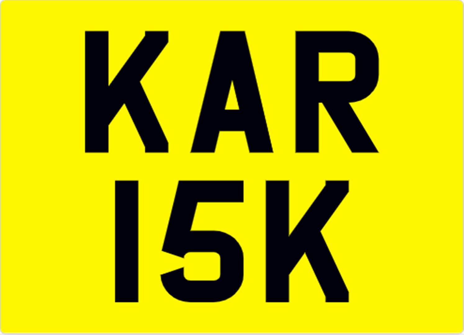 <p>&nbsp; KAR 15K Registration Number</p>